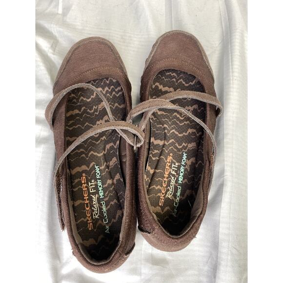 Skechers Womens Brown 49405 Relaxed Fit Air Cooled Memory Foam Shoes Size 8 - Picture 4 of 6